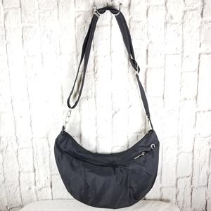 Travelon Black Anti Theft Hobo Crossbody Handbag